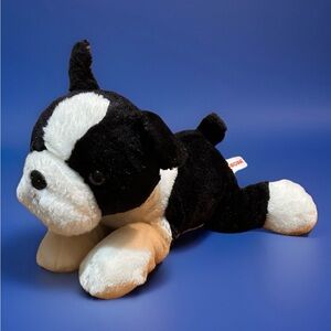 Aurora Flopsie Buster Boston Terrier Dog Plush Black White Stuffed Animal 2020